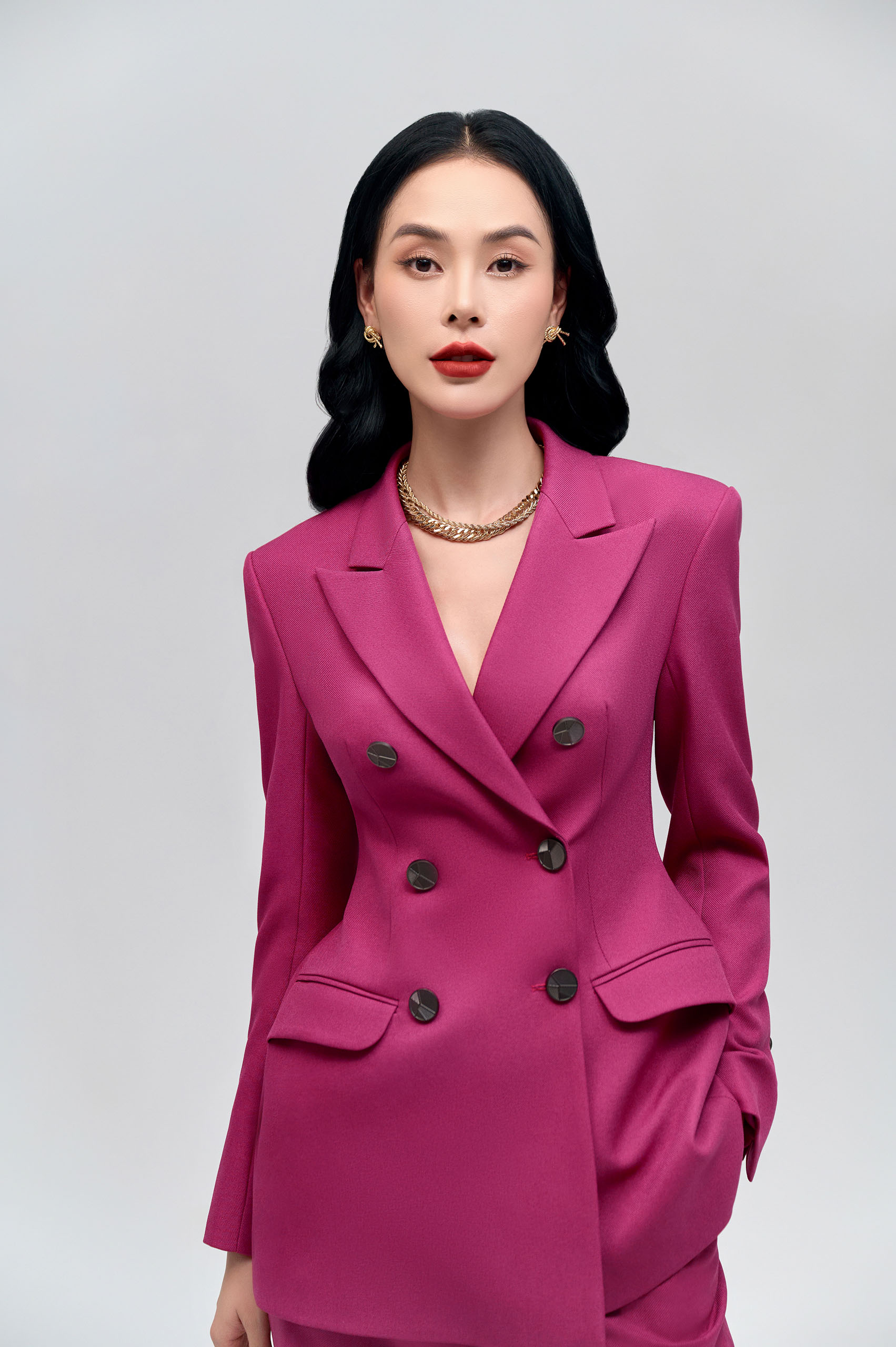 Calla Magenta Classic Blazer - Image 2