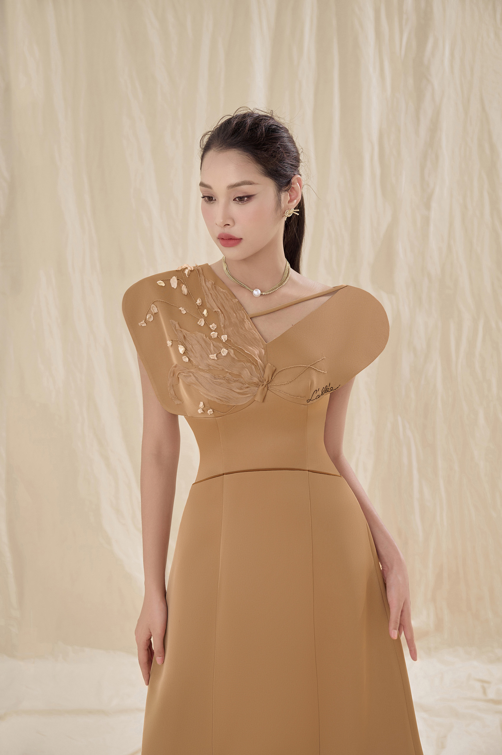Lia Square Shoulder Dress - Image 3