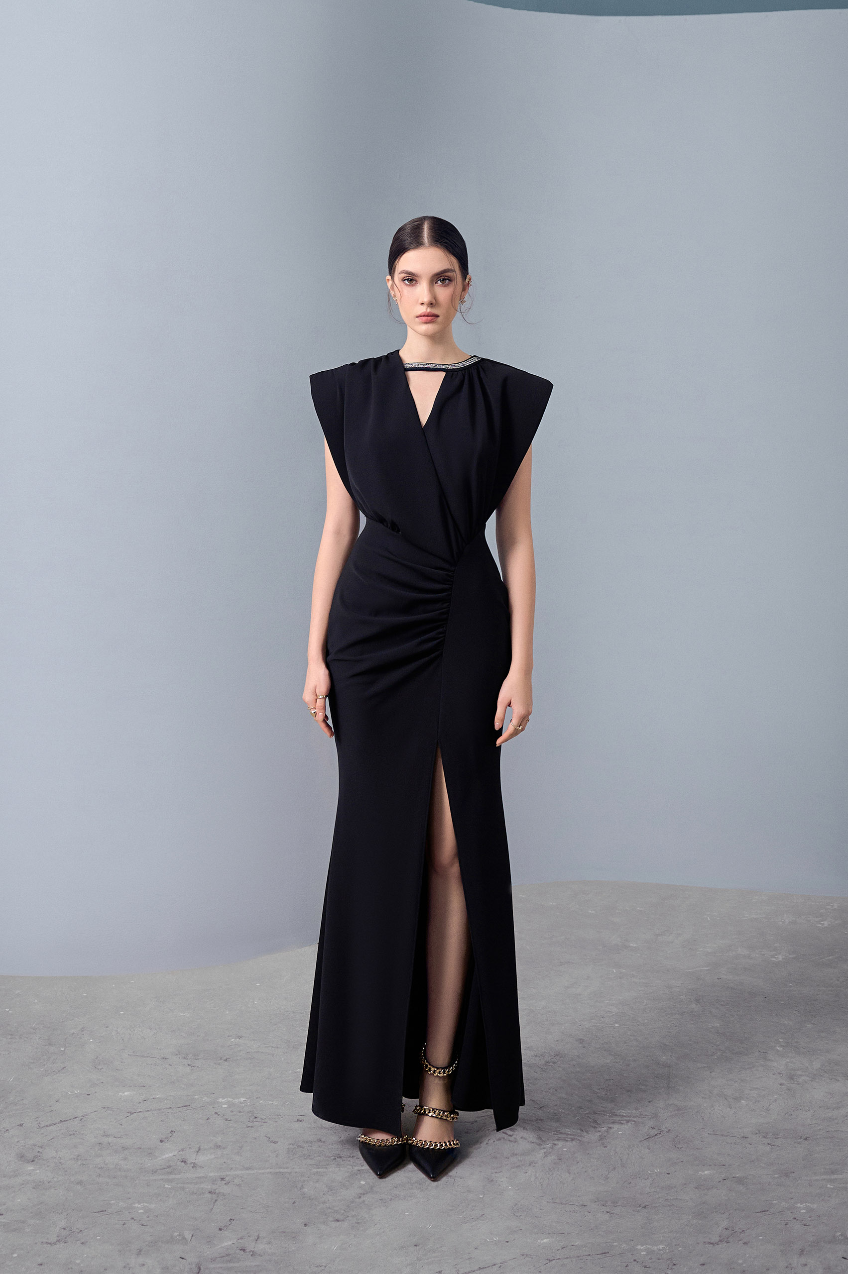 Mellow Asymmetrical Slit Dress