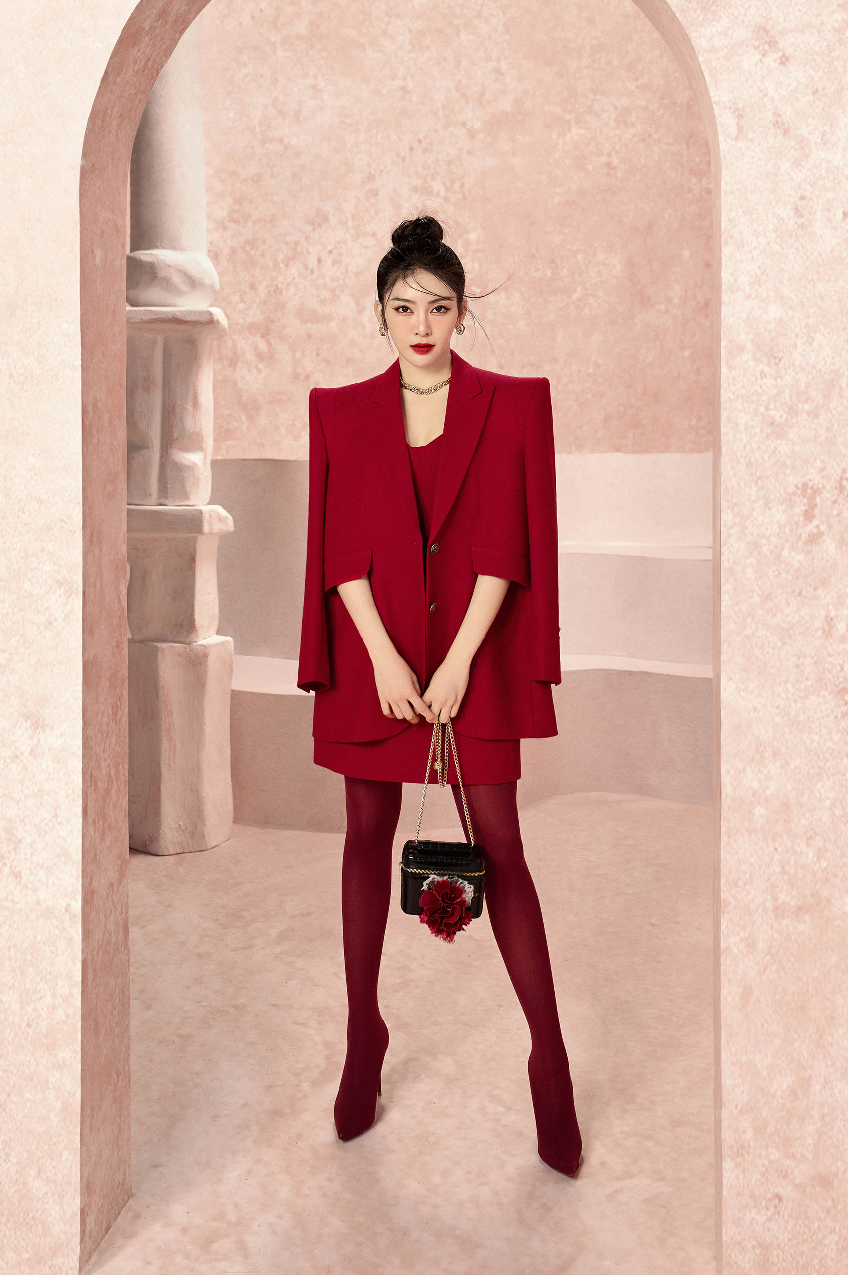 Blossom Maroon Blazer