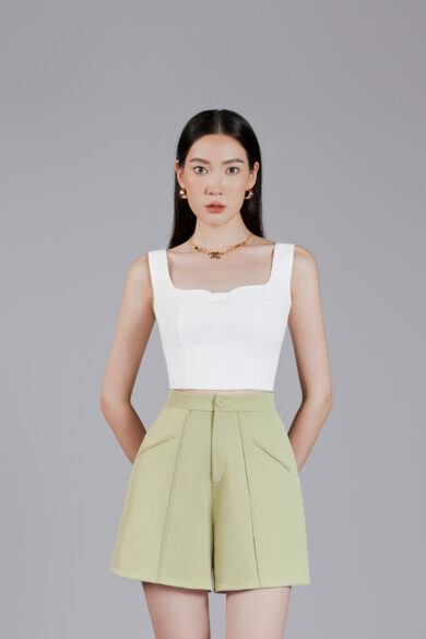 Lata Square Neck Croptop