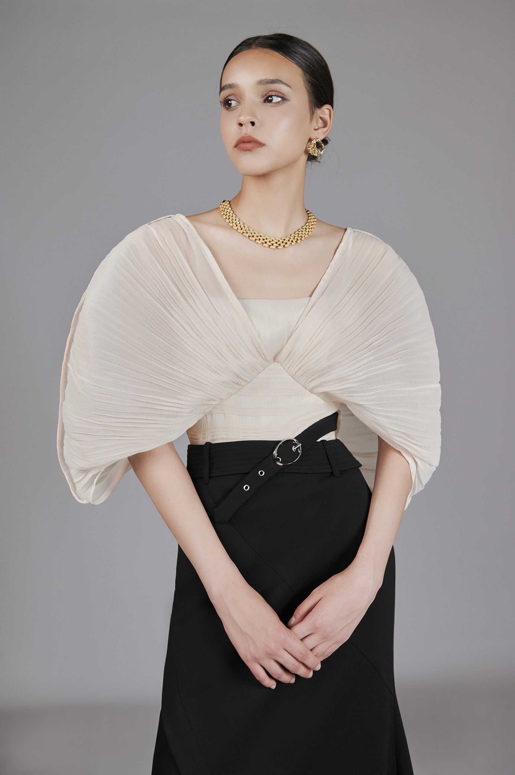 Alda Pleated Shirt - Image 3