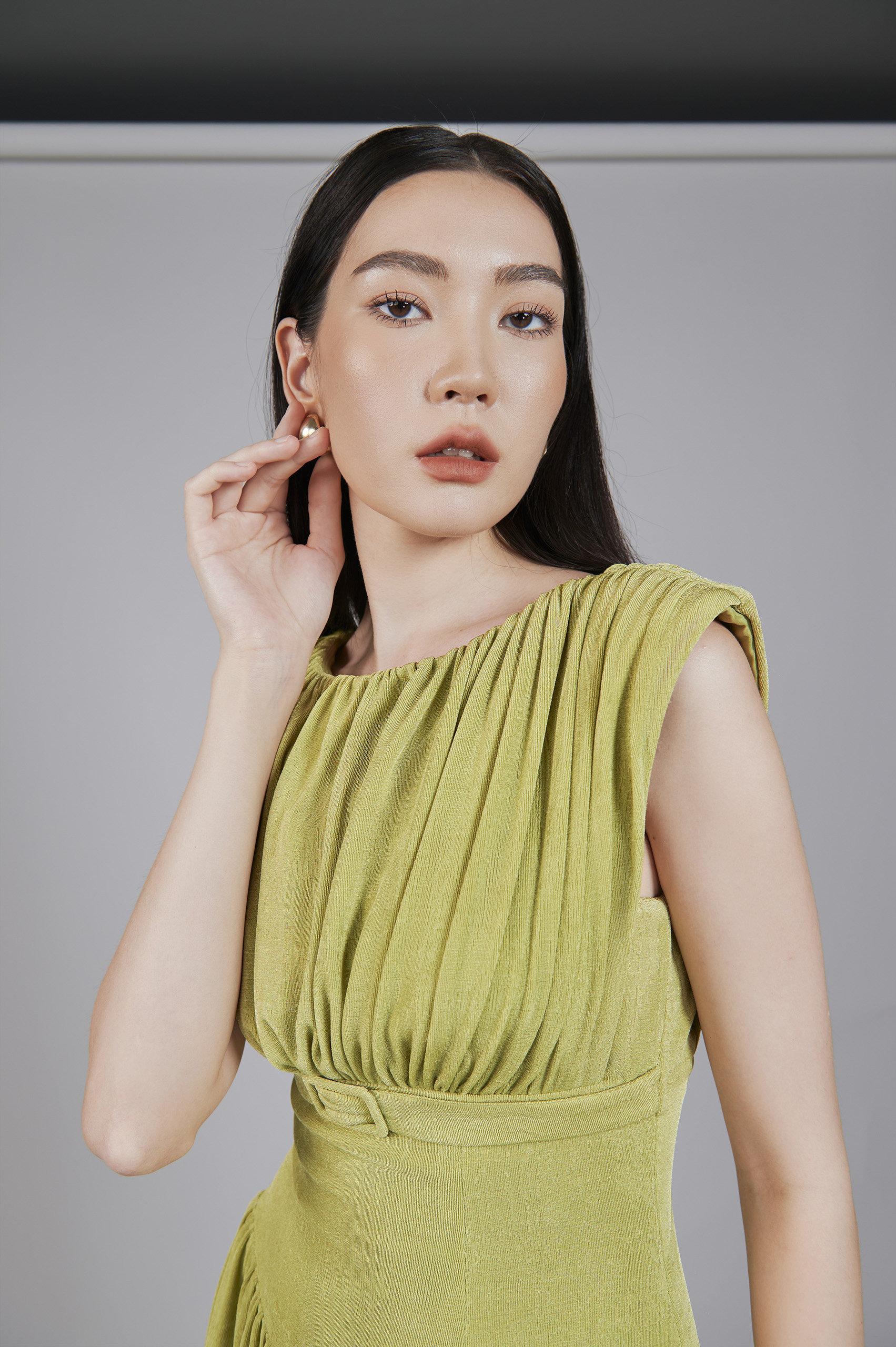 Emily Avocado Dress - Image 4