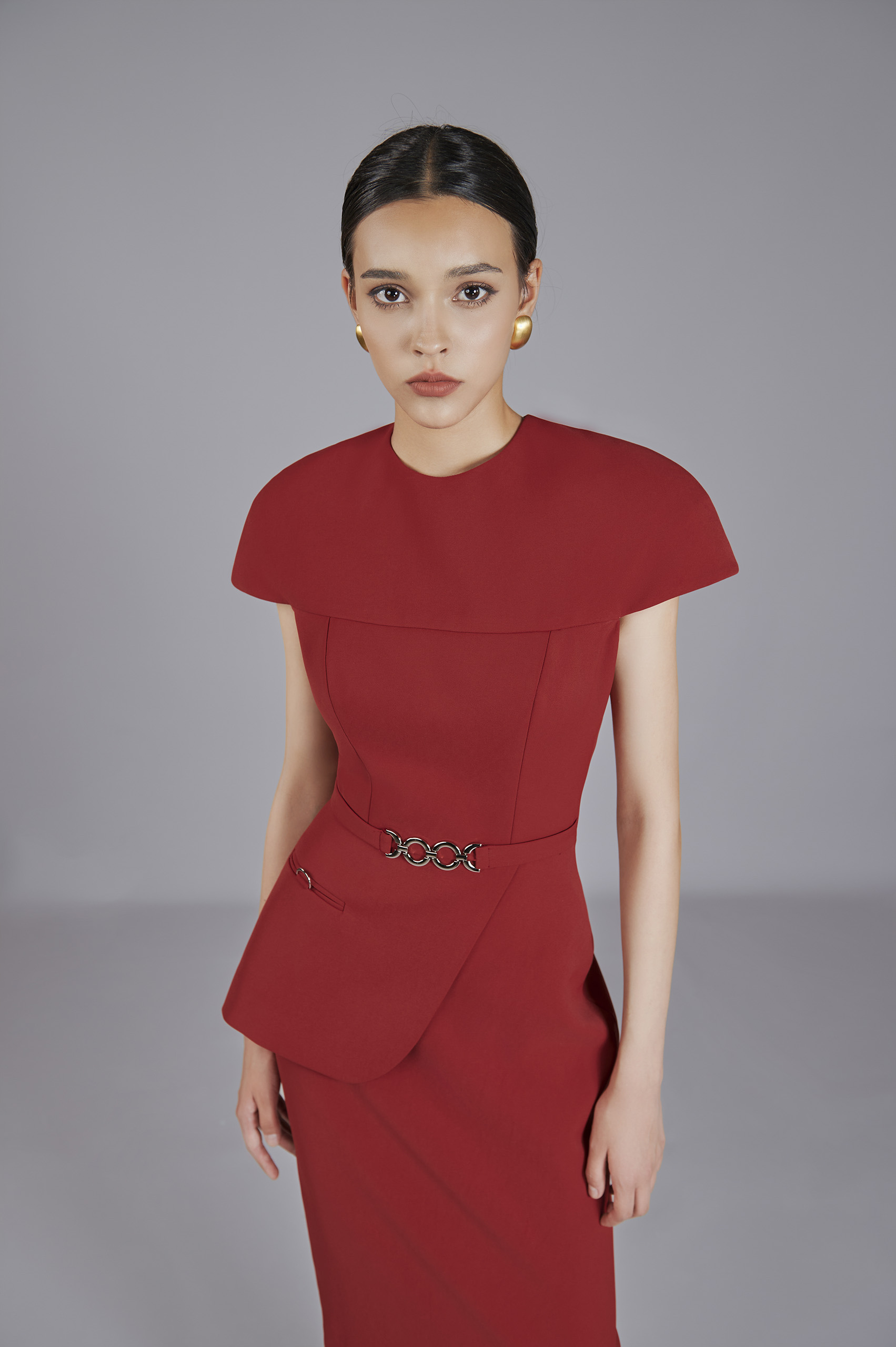 Rowan Peplum Pencil Dress - Image 2