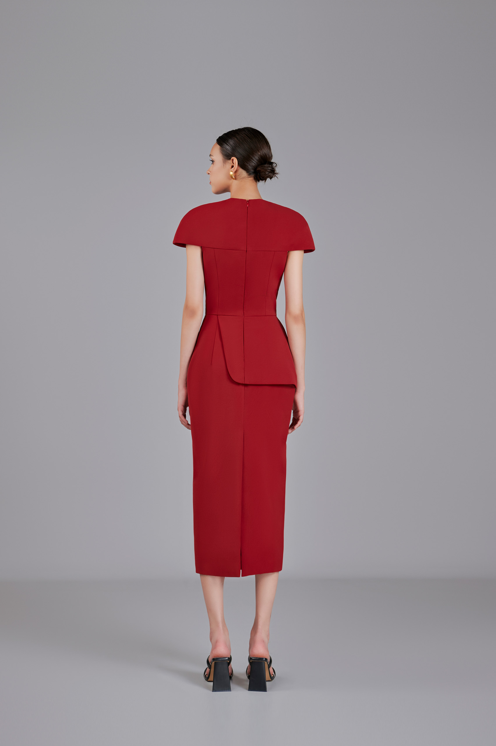 Rowan Peplum Pencil Dress - Image 5
