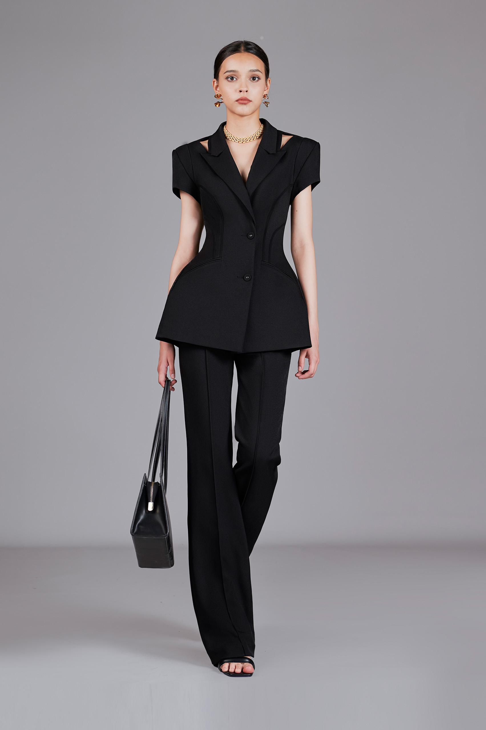 Briar Black Wide Leg Pants - Image 2