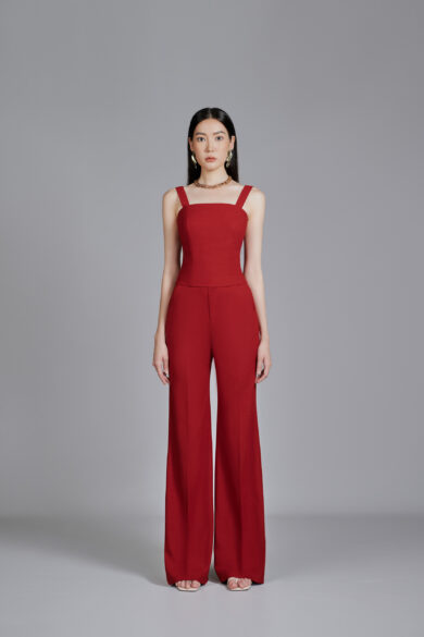Terra Chilli Red Straight Pants
