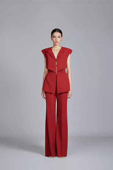 Rue Crimson Red Straight Pants