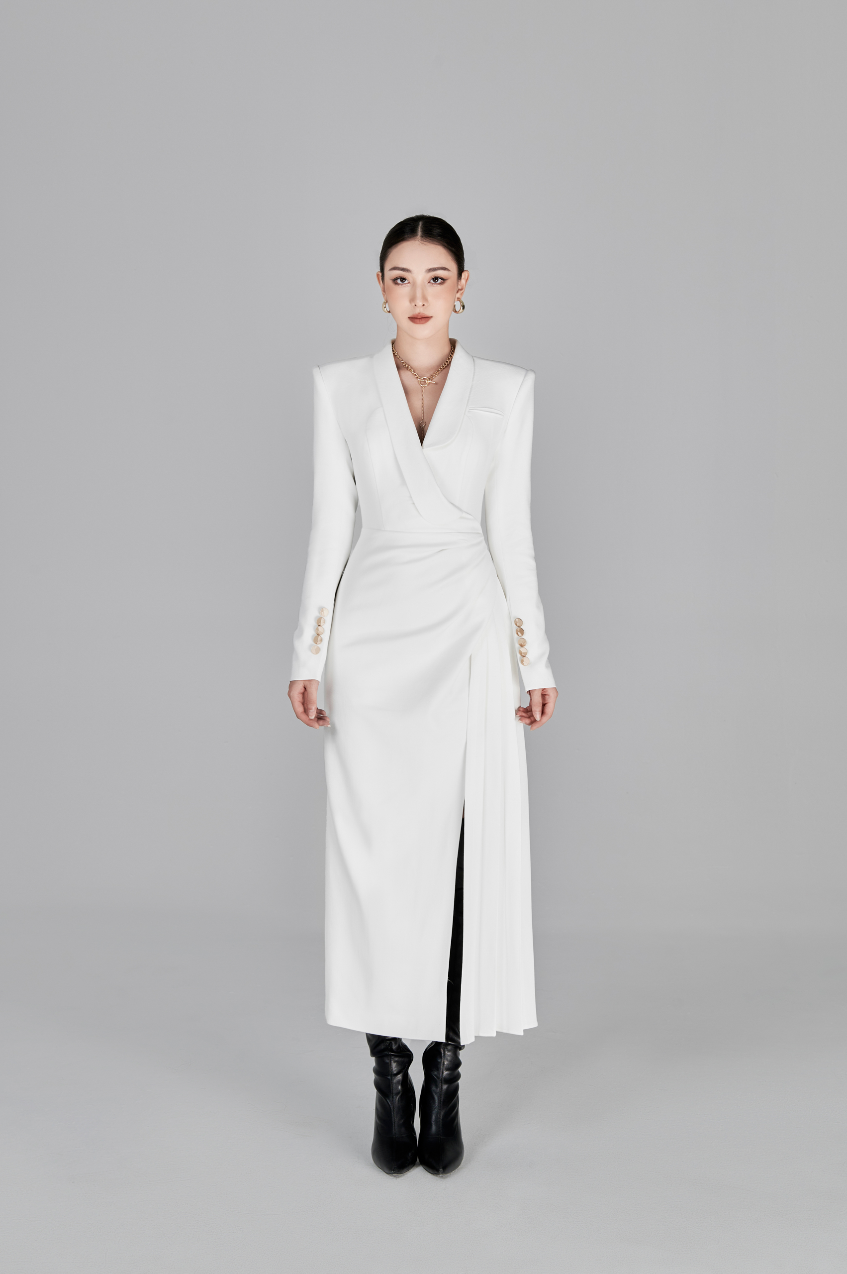 Rosanna Asymetrical Draping Dress