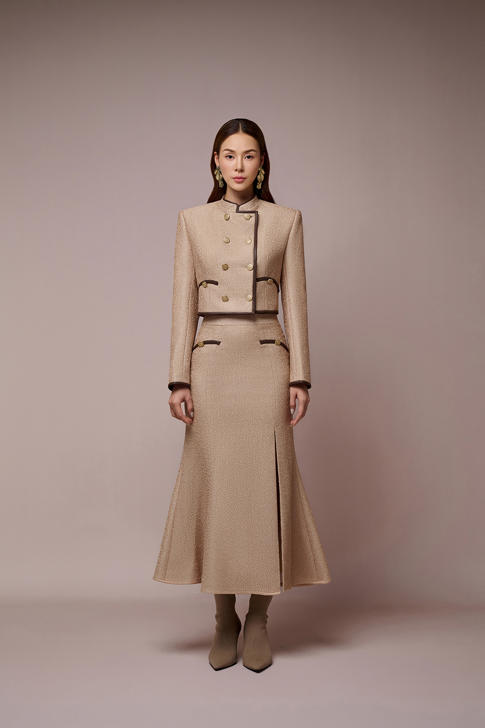 Linda Slit Fishtail Skirt