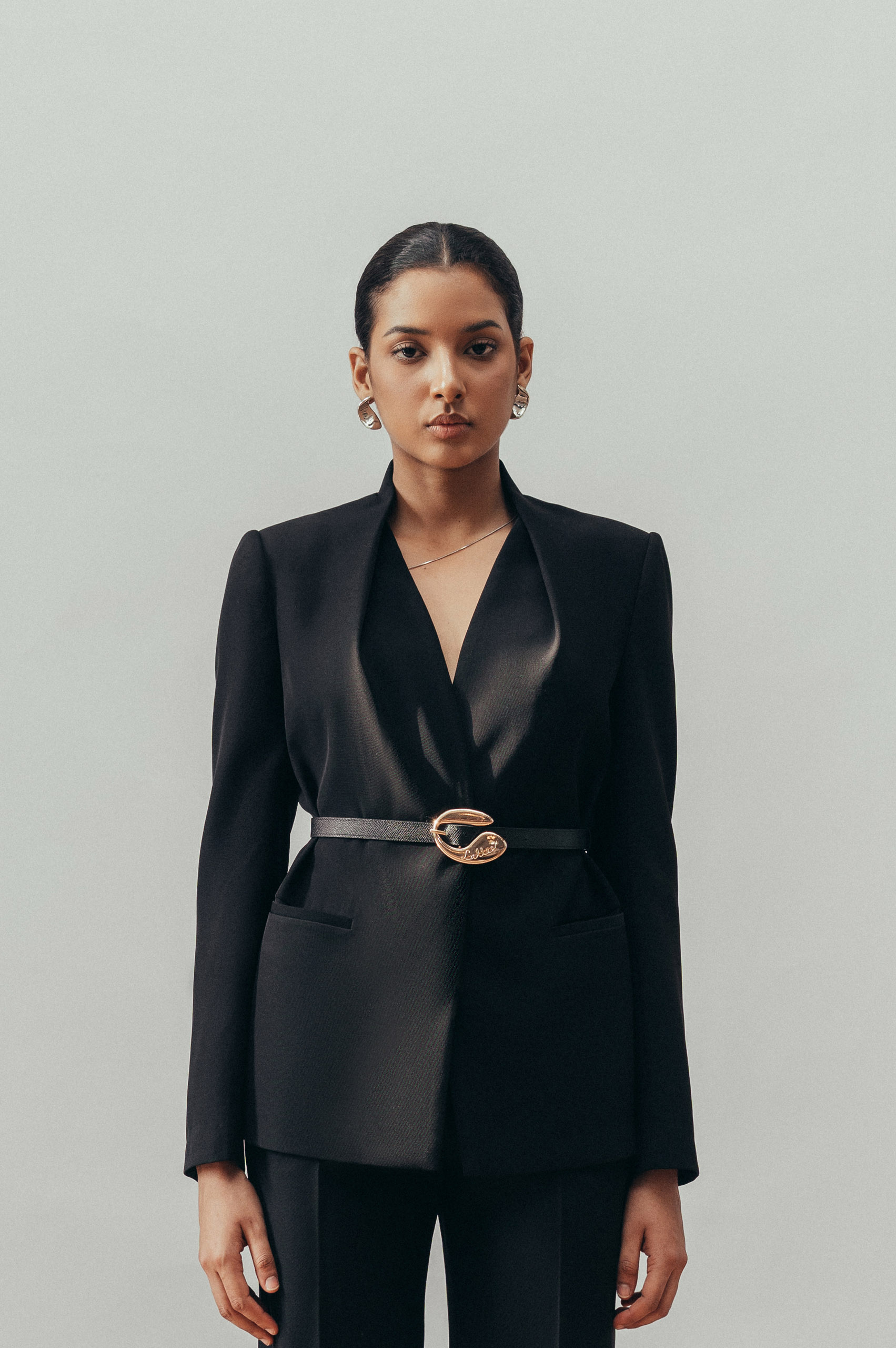 Vesper Belted Blazer Set Design