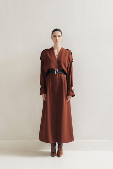 Orange Charm Trench
