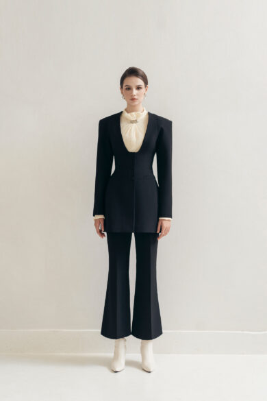 Black Fit Trousers
