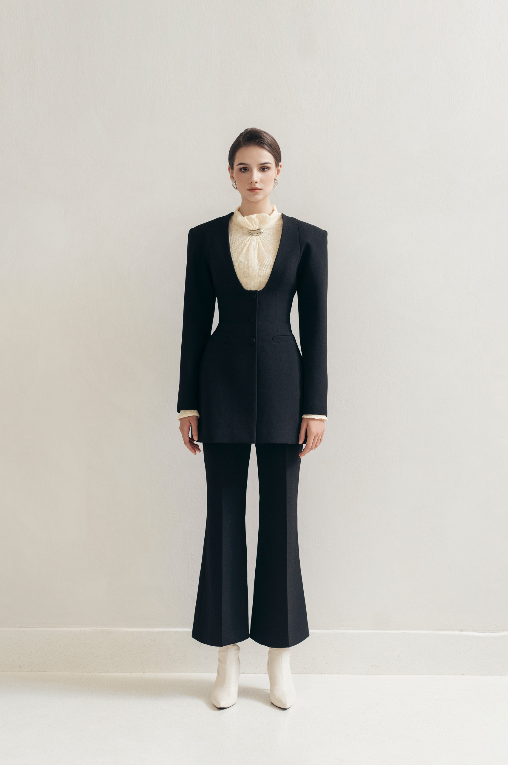 Black Fit Trousers