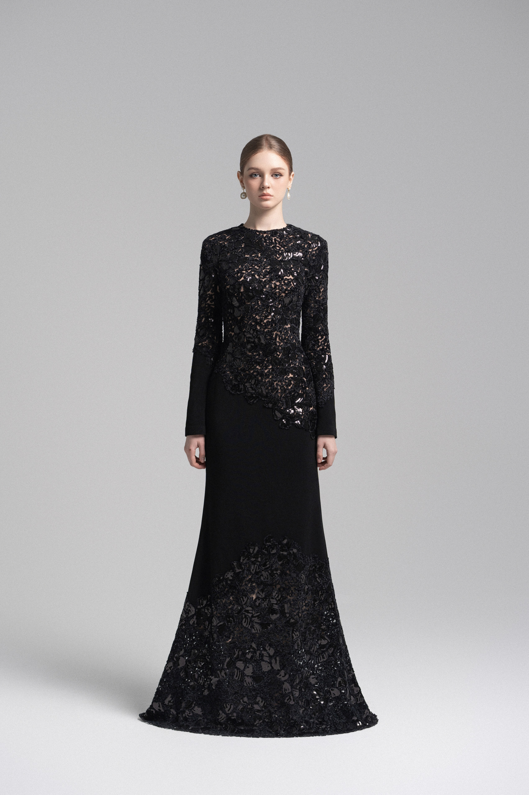 Black Celeste Lace Dress