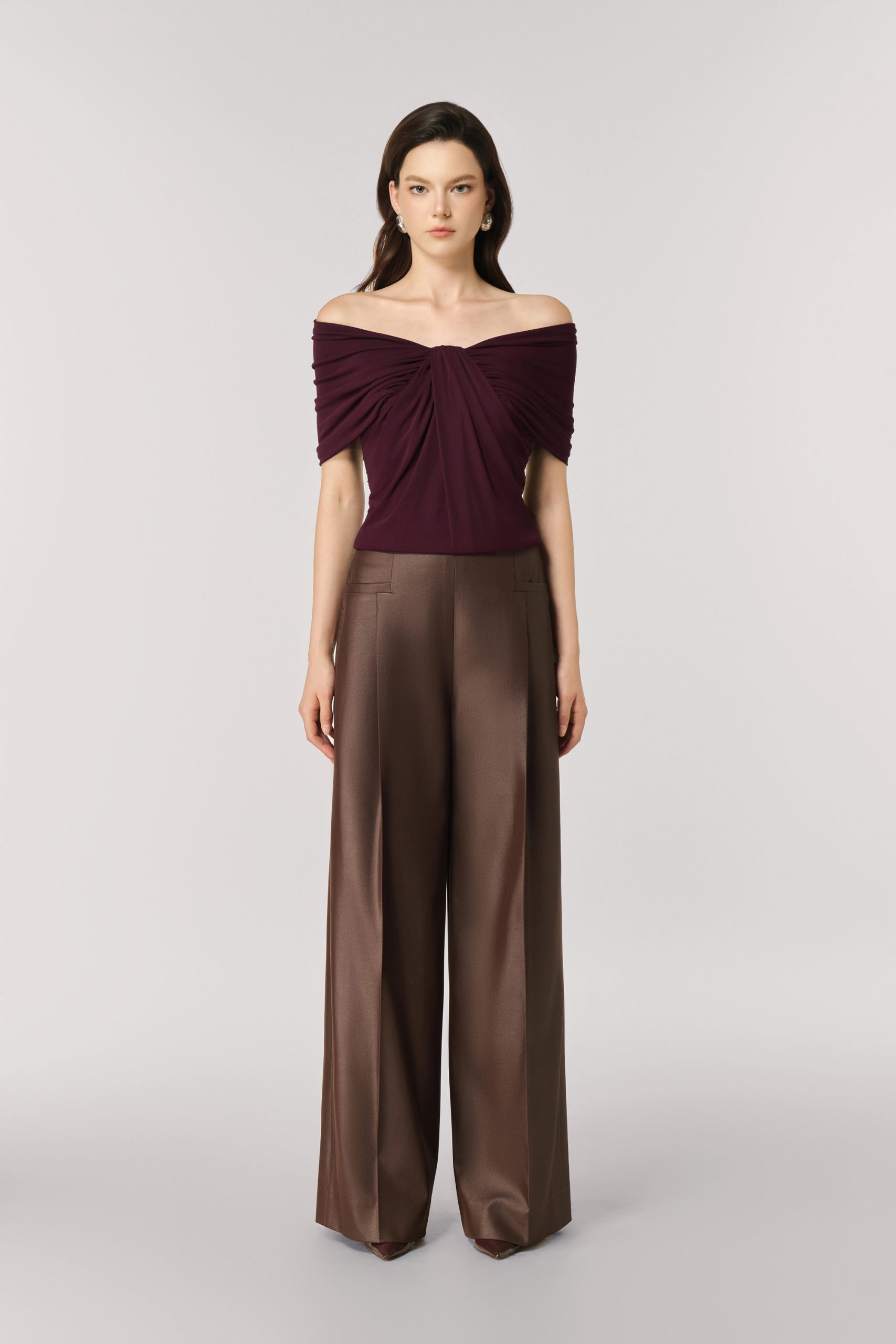 Ripple Croptop in Blackberry