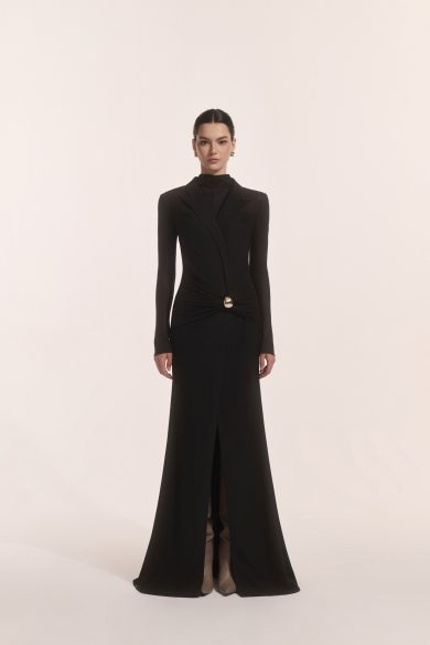 Vesta Knot Midi in Black