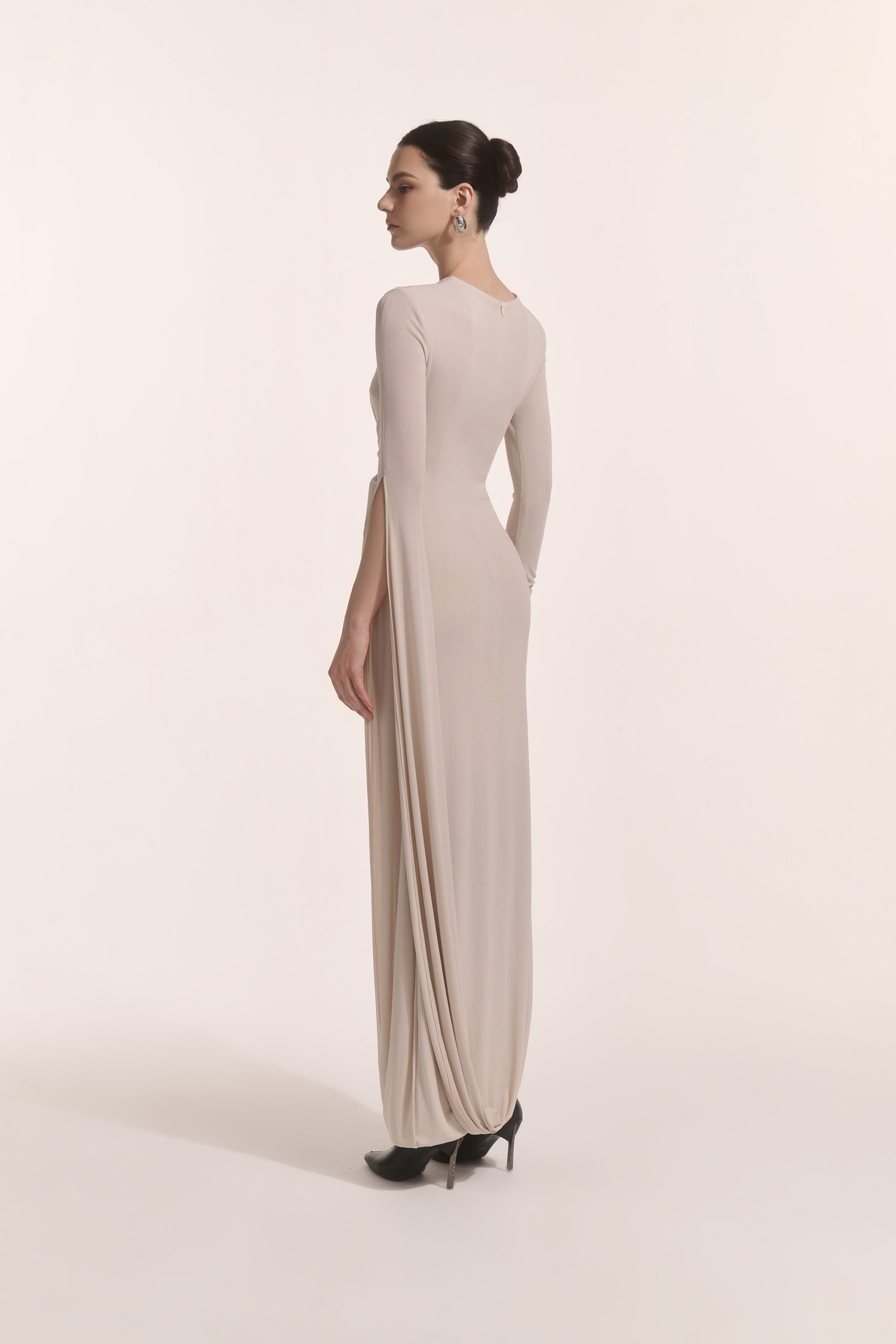 Lunara Tiered Midi in Coconut Cream - Image 3