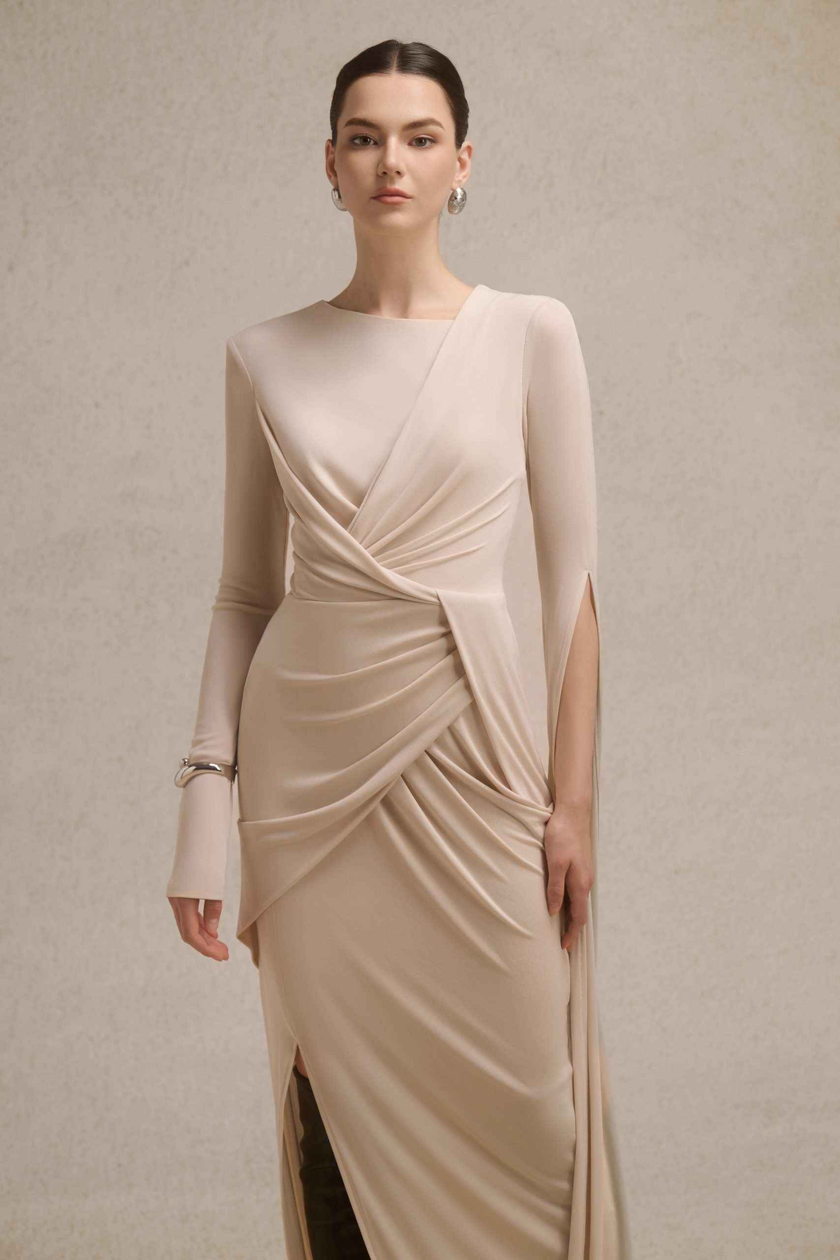 Lunara Tiered Midi in Coconut Cream - Image 5