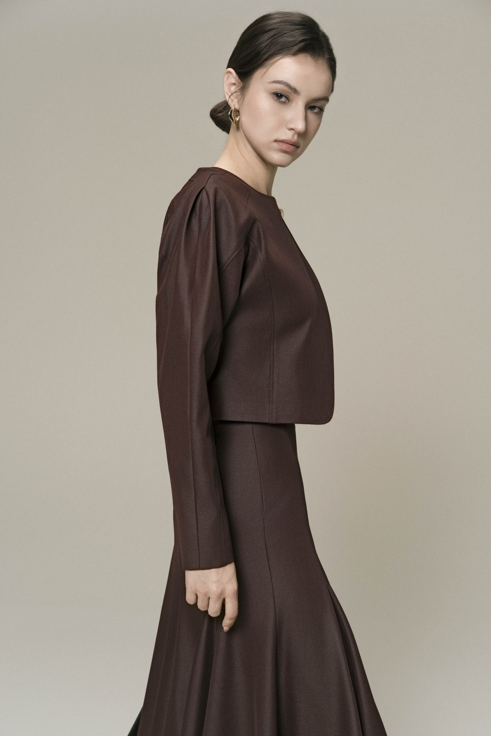 Solstice Set in Chicory Coffee (Jacket & Skirt) - Image 7