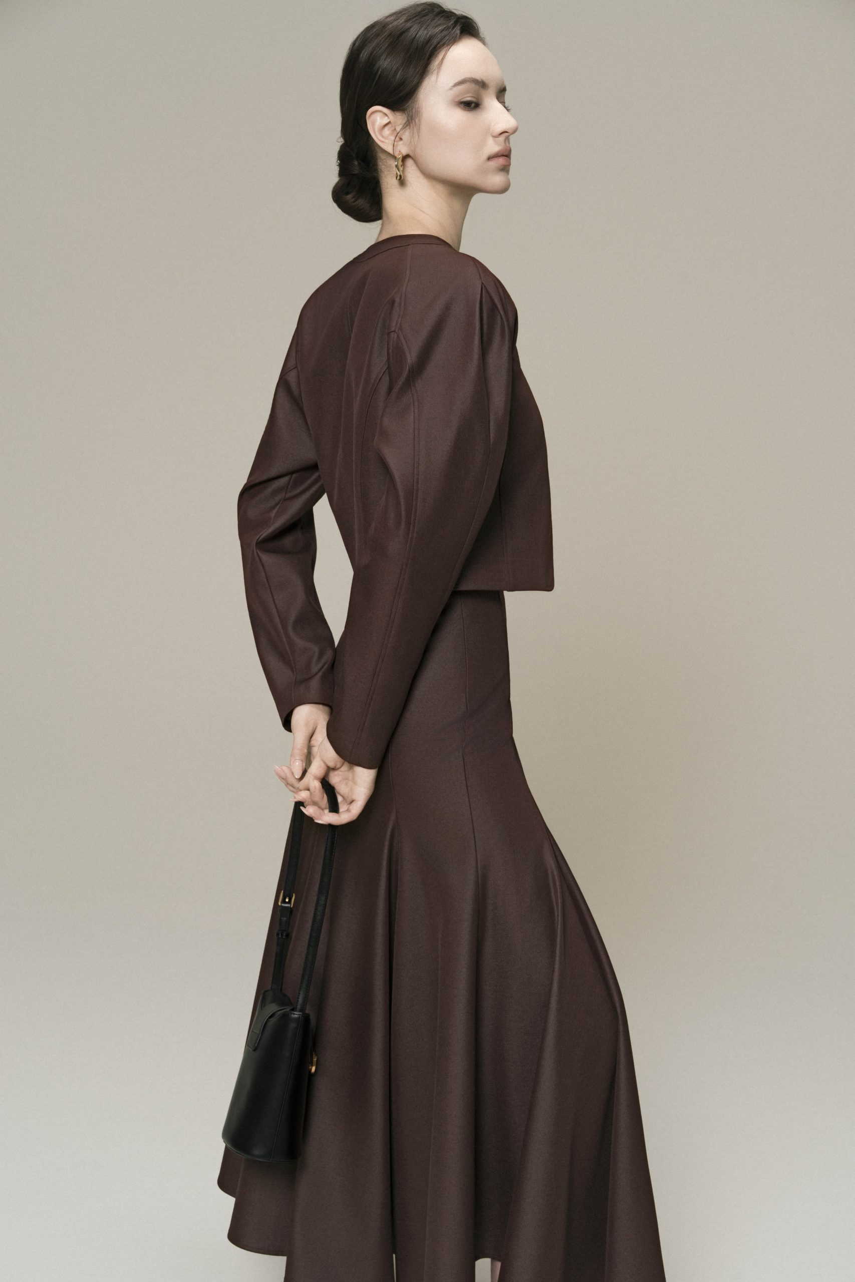 Solstice Set in Chicory Coffee (Jacket & Skirt) - Image 4