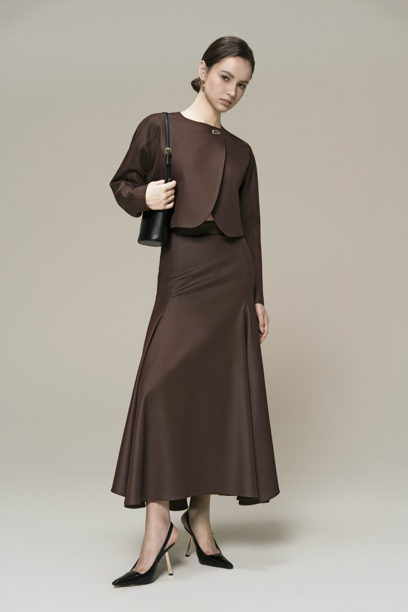 Solstice Set in Chicory Coffee (Jacket & Skirt) - Image 5