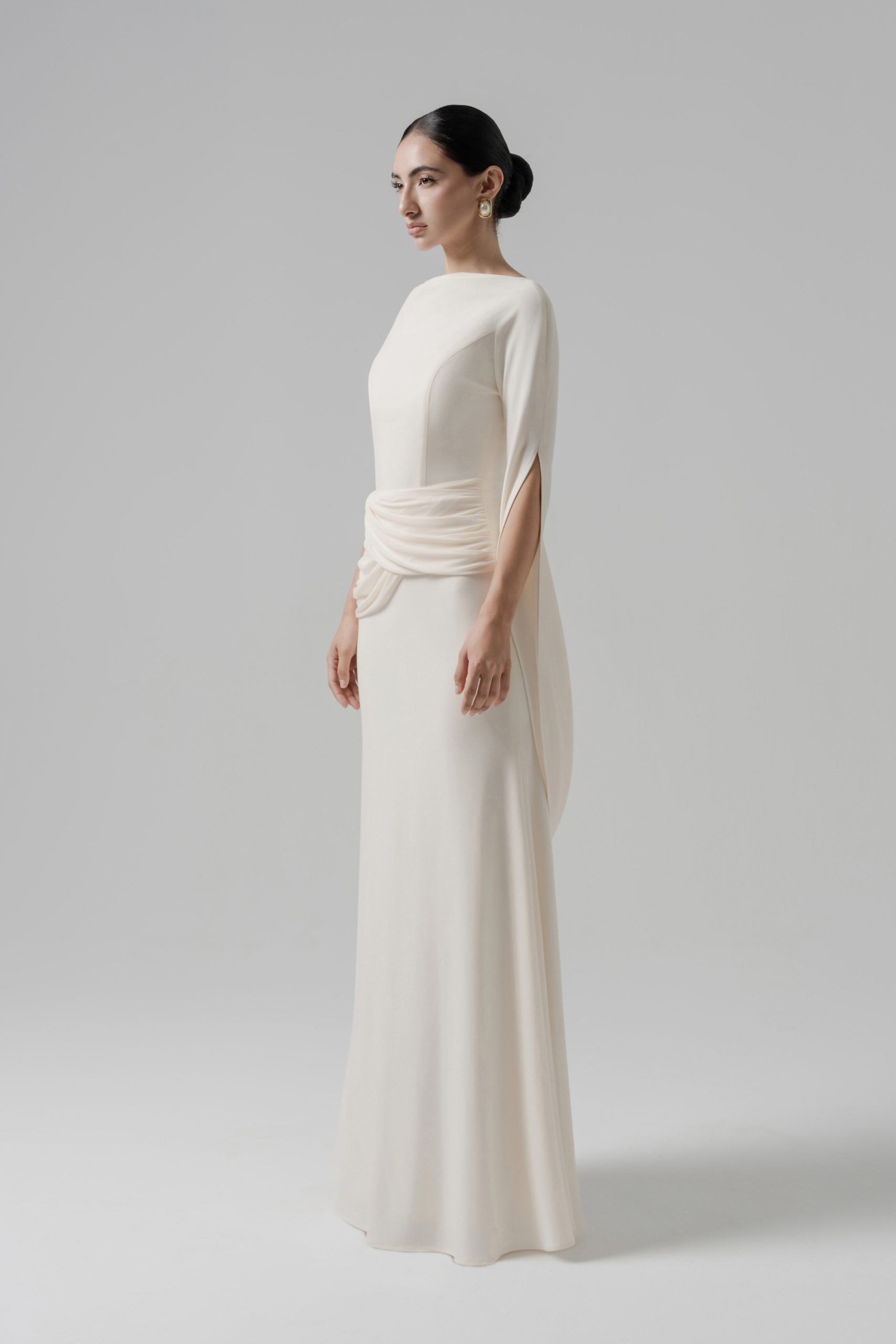 Moonlit Gaze Dress in Cream - Image 2