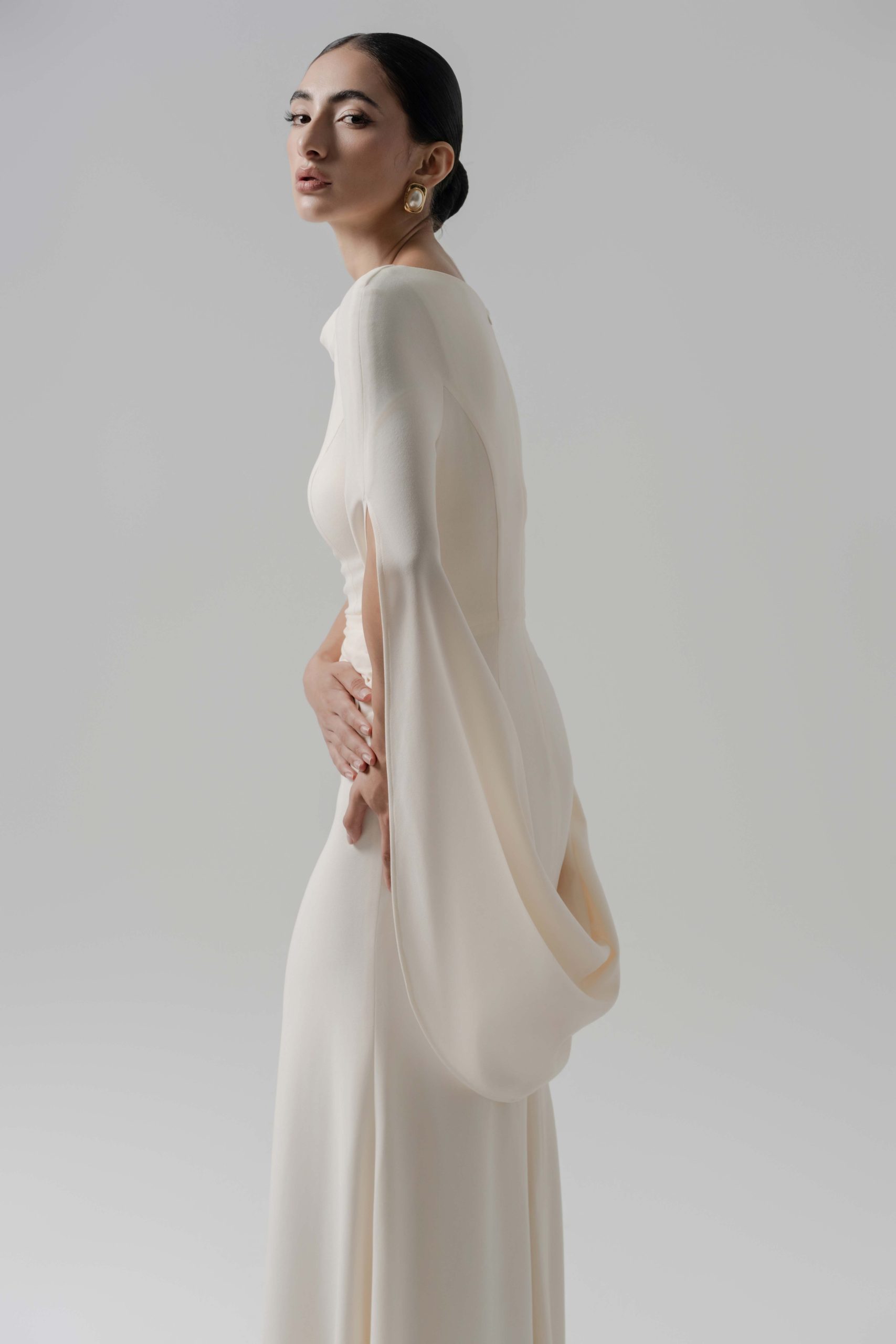 Moonlit Gaze Dress in Cream - Image 5