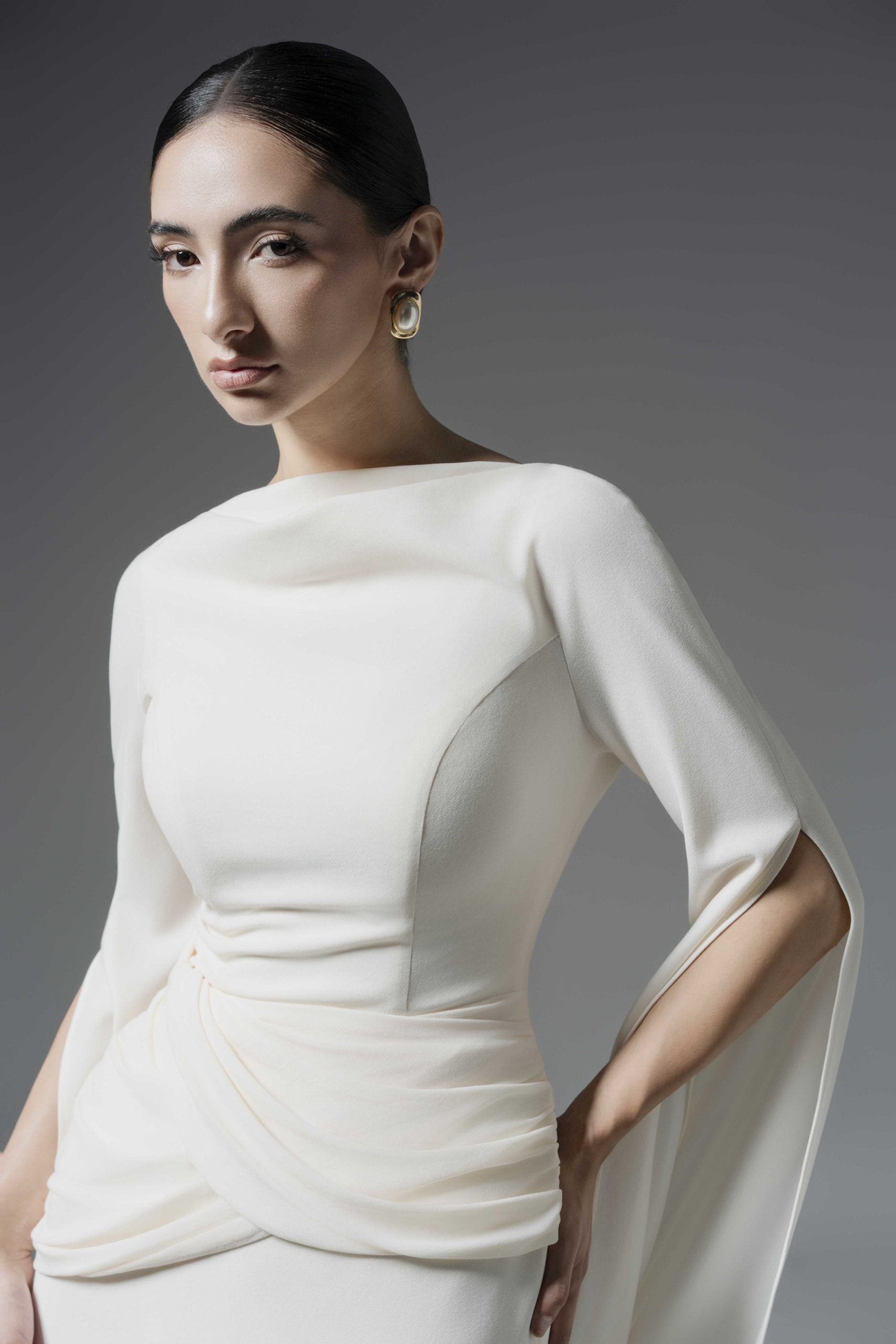 Moonlit Gaze Dress in Cream - Image 10