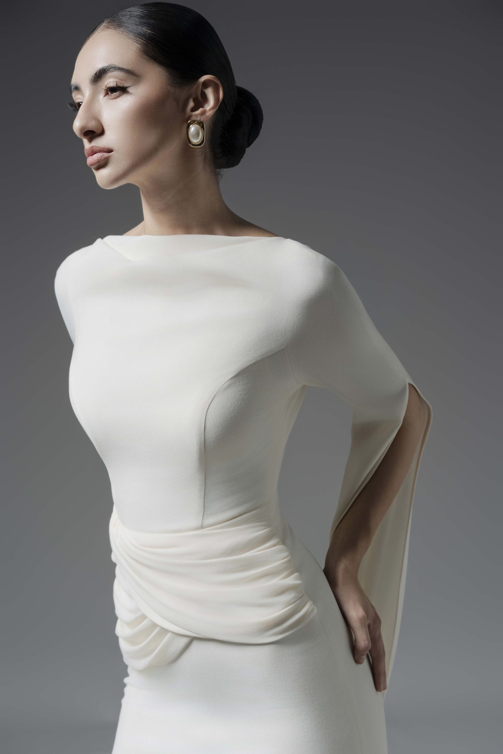 Moonlit Gaze Dress in Cream - Image 9