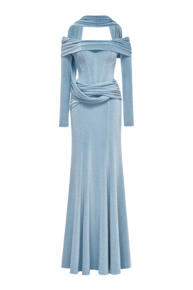 Seraphine Corset Gown in Blue