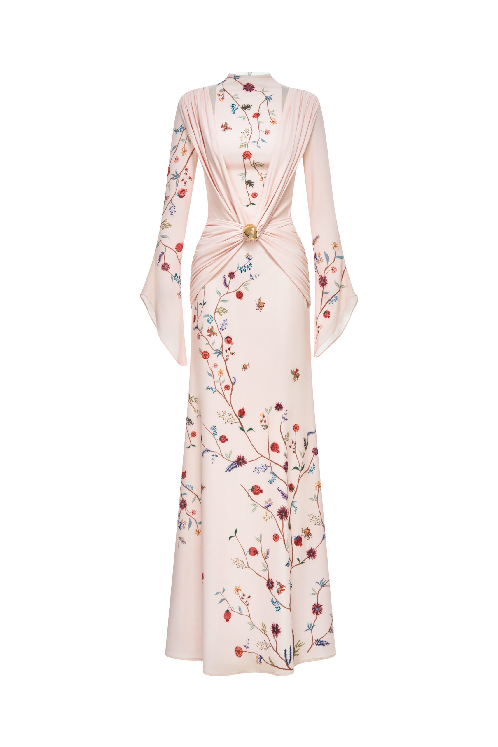 Dawnlight Midi Dress in Angel Wing