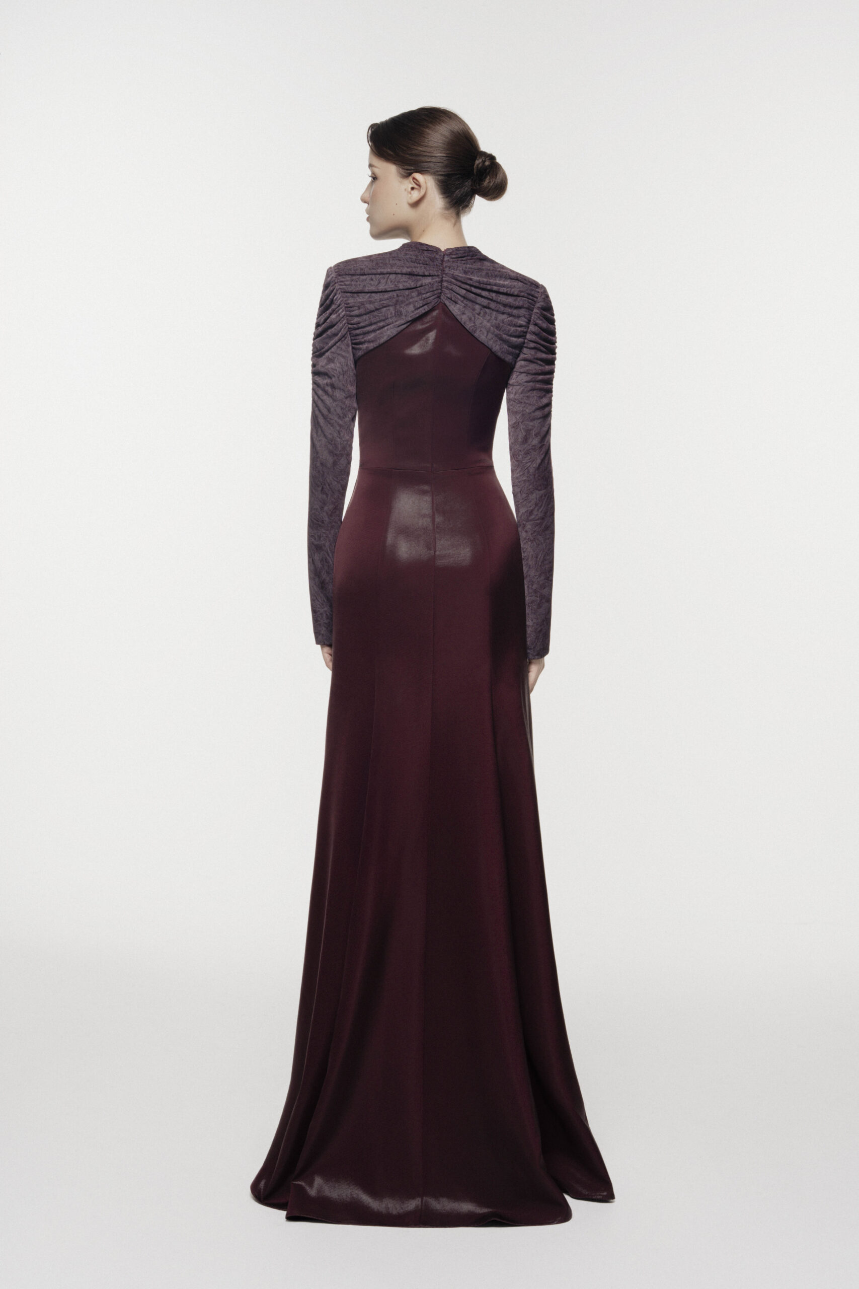 Cross-Draped Cut-Out Evening Gown - Image 4