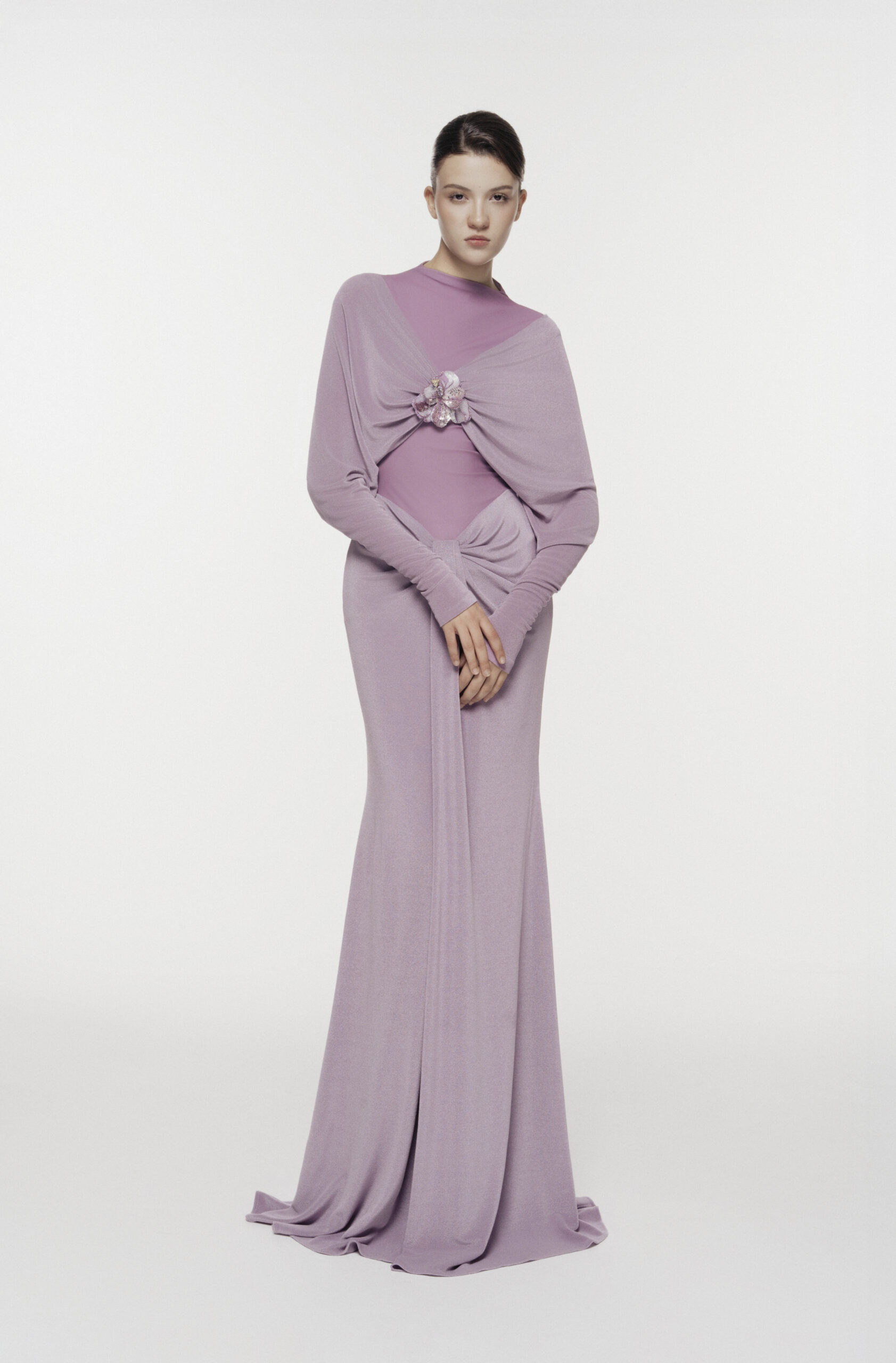 Stone-Embellished Mermaid Gown - Image 4