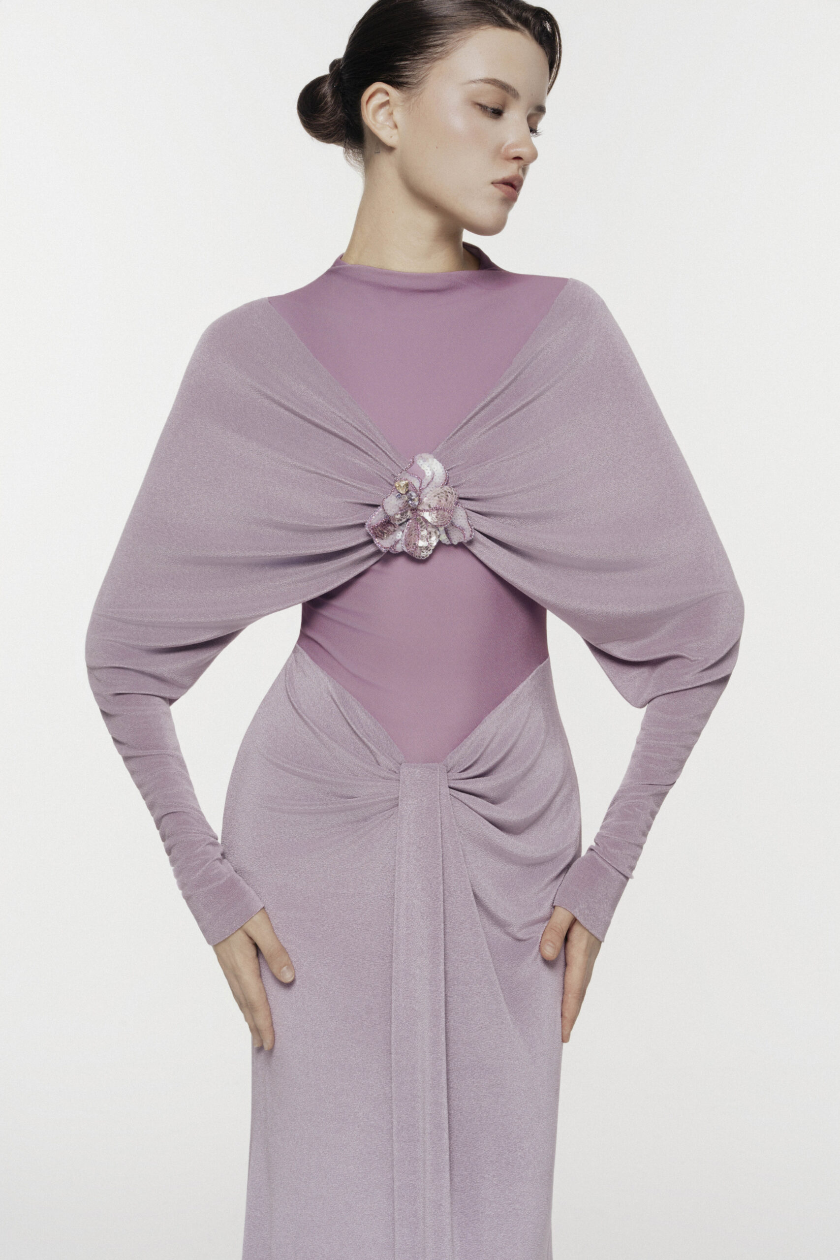 Stone-Embellished Mermaid Gown - Image 5