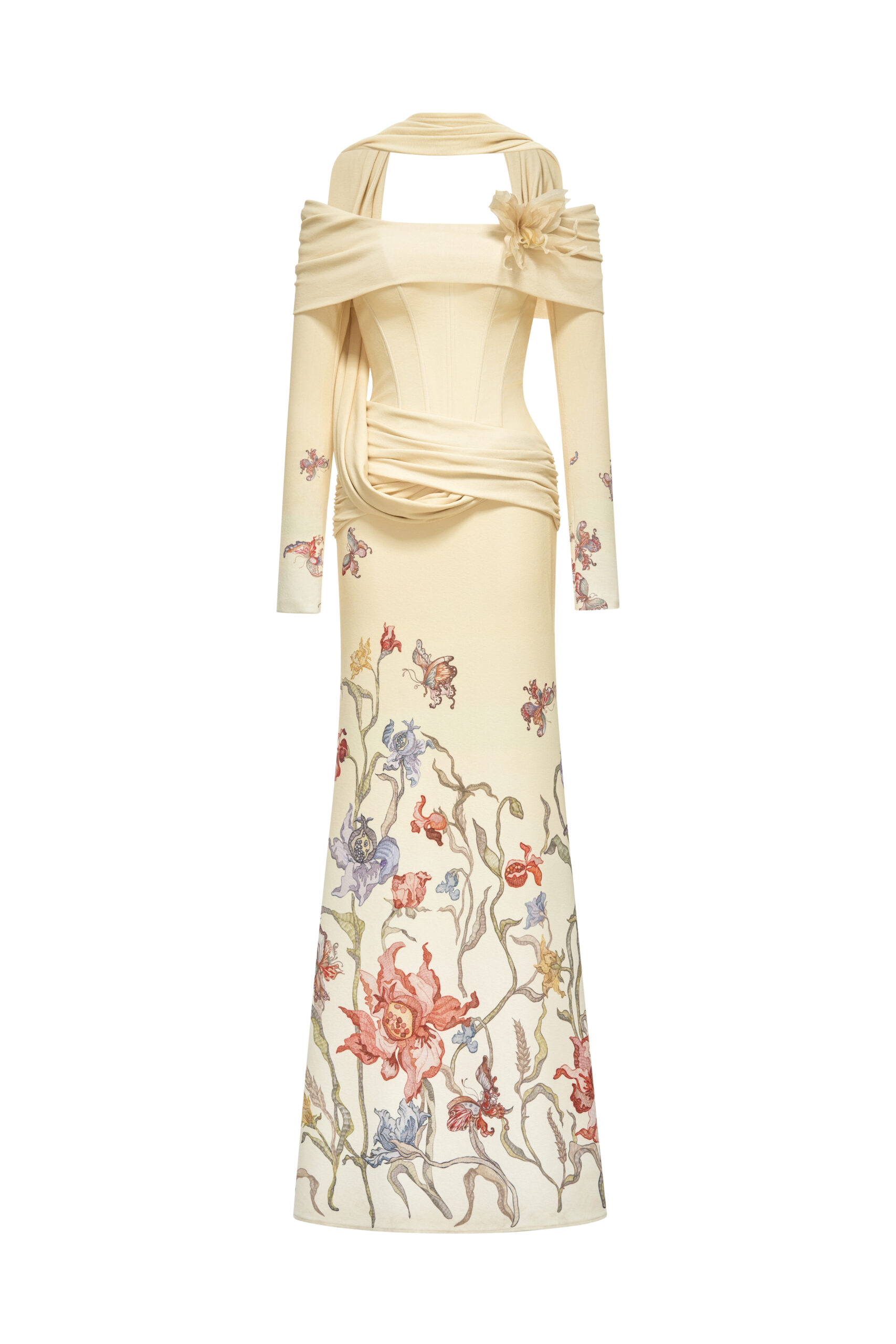 Blooming Grace Gown in Almond Oil Ombre
